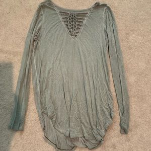 American Eagle Green Soft and Sexy Long Sleeve.